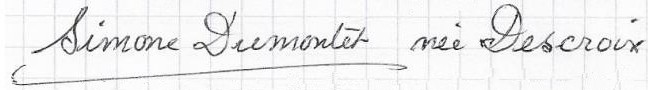 Signature Simone Dumontet