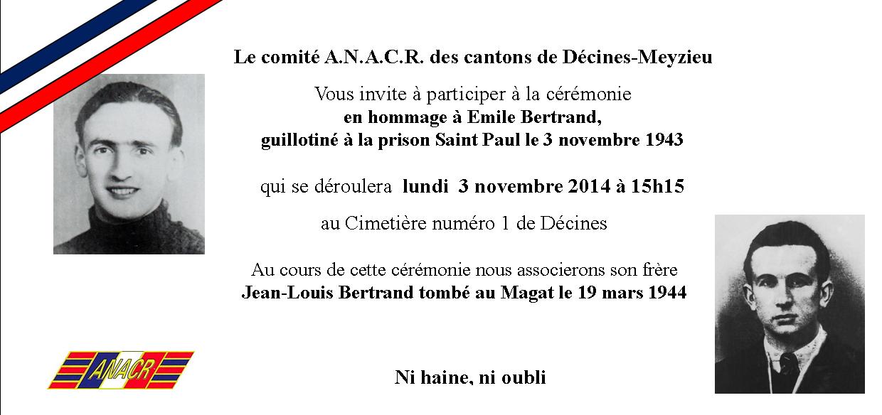 Invitation Frères Bertrand